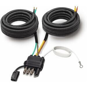 42FT Trailer Wiring Harness Kit 4 Pin 5 Wire Trailer Connects Back Signals s30